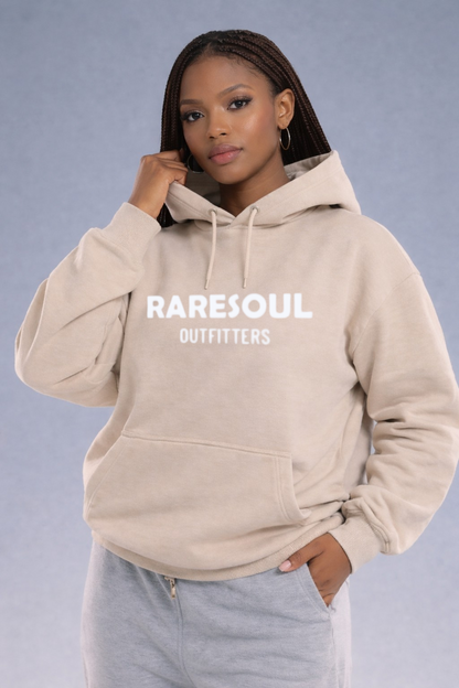 Born To Stand Out Essential Hoodie (Sandstone/ White Puff)