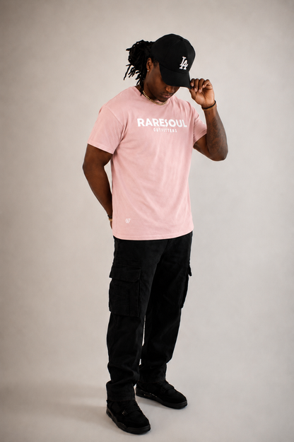 Born To Stand Out Essential Tee (Light Pink/ White Puff)