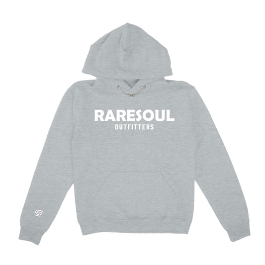 “RSO” Classic Hoodie (Cool Gray/ White Puff)