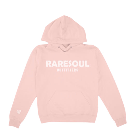 “RSO” Classic Hoodie (Blush Pink/ White Puff)