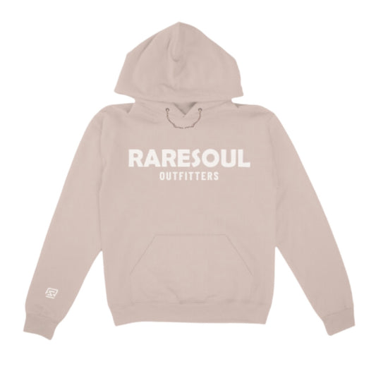 “RSO” Classic Hoodie (Sandstone/ White Puff)