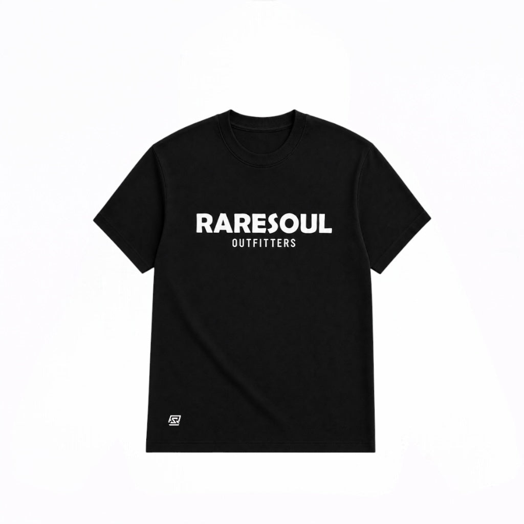 Born To Stand Out Essential Tee (Black/ White Puff)