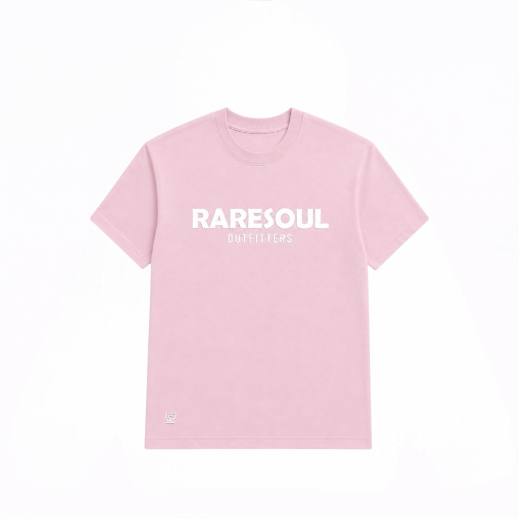 Born To Stand Out Essential Tee (Light Pink/ White Puff)