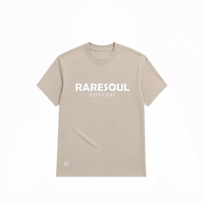 Born To Stand Out Essential Tee (Sand/ White Puff)