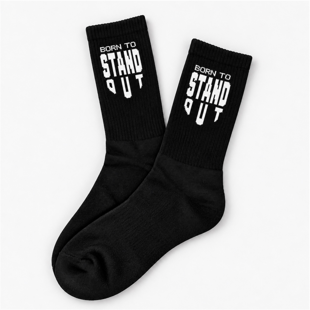 Born To Stand Out Black Essential Socks