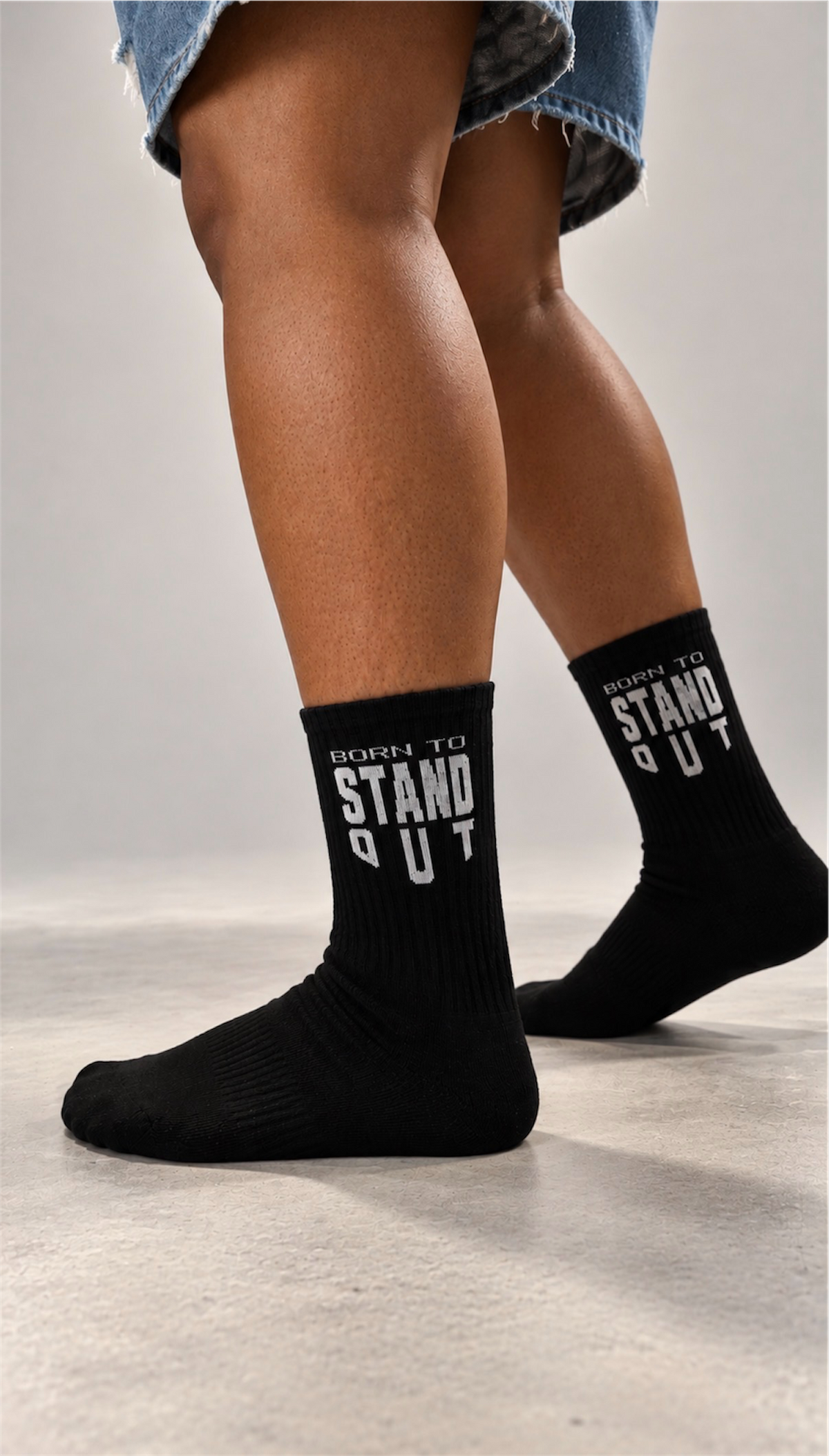 Born To Stand Out Black Essential Socks